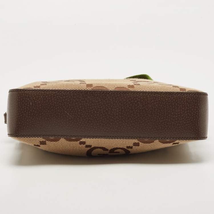 مملوكة مسبقًا Gucci Ebony/Light Brown Jumbo GG Canvas Messenger Bag