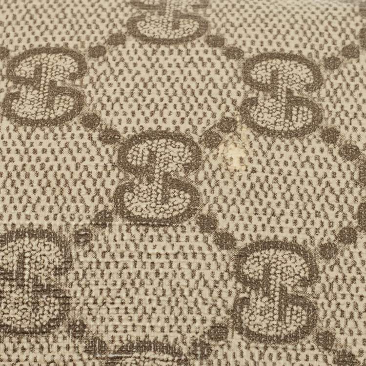 مملوكة مسبقًا Gucci Beige/Brown GG Supreme Canvas and Leather Messenger Bag