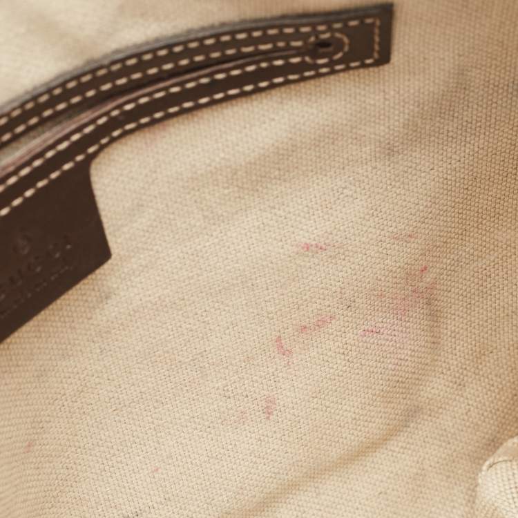 مملوكة مسبقًا Gucci Beige/Brown GG Supreme Canvas and Leather Messenger Bag