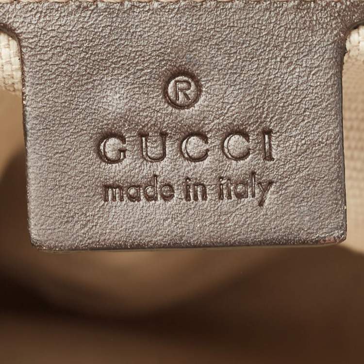 مملوكة مسبقًا Gucci Beige/Brown GG Supreme Canvas and Leather Messenger Bag