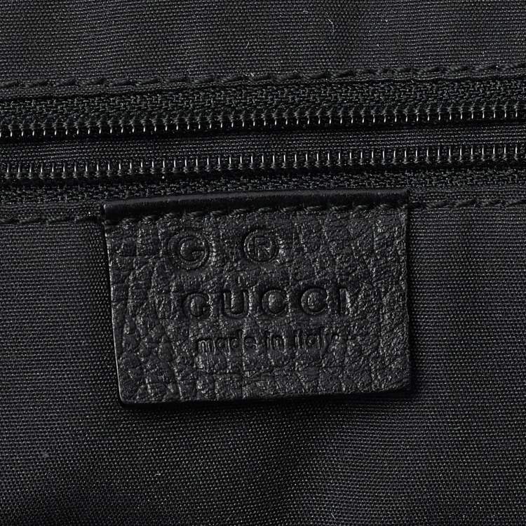 Pre Owned Gucci Red/Black GG Canvas and Leather Messenger Bag