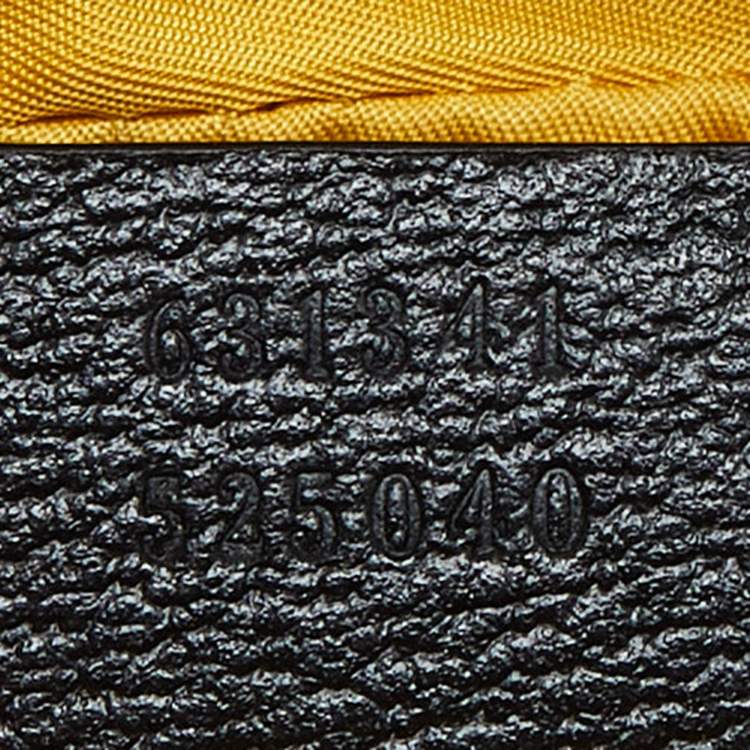 Pre Owned Gucci Yellow/Black GG Nylon and Leather Off the Grid Belt Bag