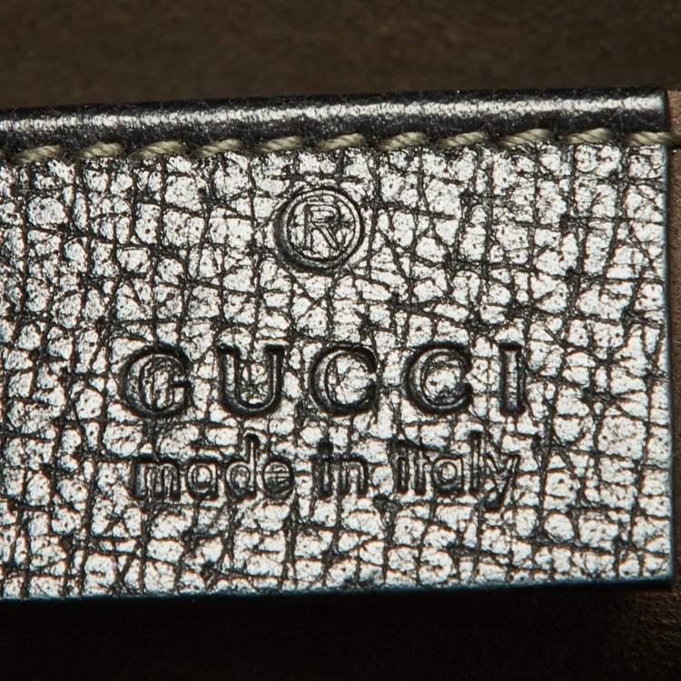 Pre Owned Gucci Black Leather Zip Pouch