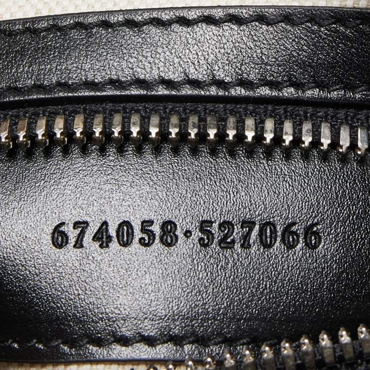 Pre Owned Gucci Black Guccissima Perforated Leather Crossbody Bag