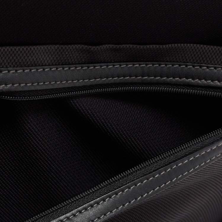 Pre Owned Gucci Black Coated Canvas Interlocking G Trolley Luggage