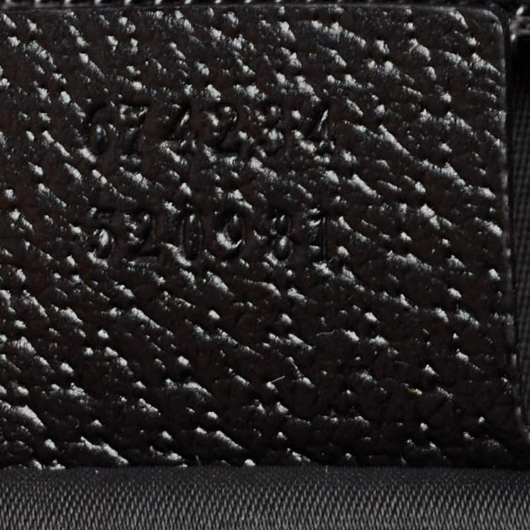 Pre Owned Gucci Green/Black GG Nylon and Leather Small Off The Grid Trolley