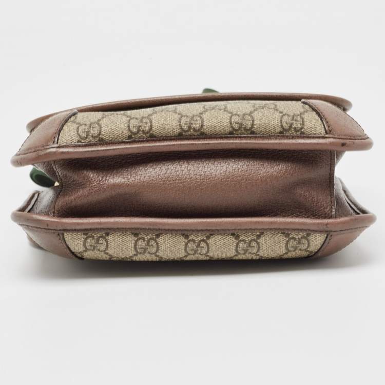 مملوكة مسبقًا Gucci Beige GG Supreme Canvas and Leather Small Neo Vintage Messenger Bag