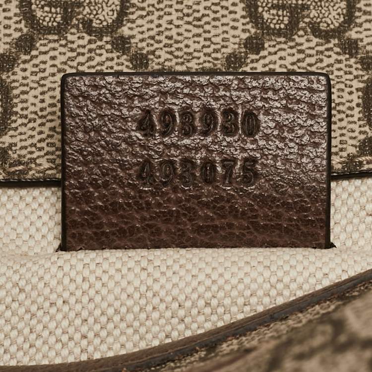 Pre Owned Gucci Beige GG Supreme Canvas and Leather Neo Vintage Belt Bag