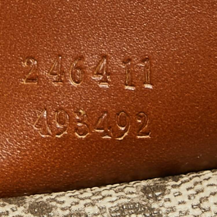 Pre Owned Gucci Beige/Brown GG Supreme Canvas And Leather Messenger Bag