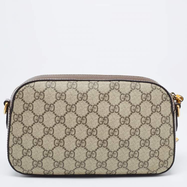 Pre Owned Gucci Brown/Beige GG Supreme Canvas Neo Vintage Messenger Bag