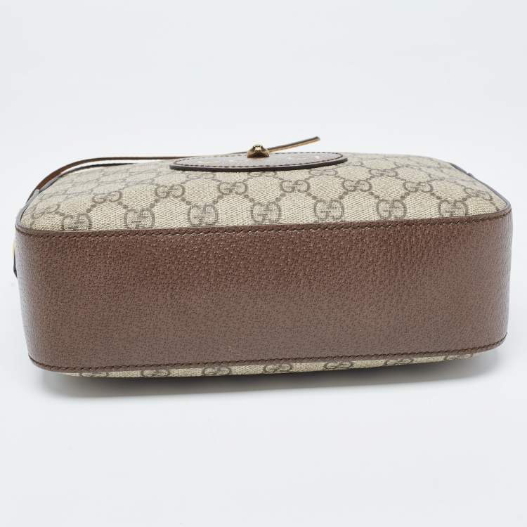Pre Owned Gucci Brown/Beige GG Supreme Canvas Neo Vintage Messenger Bag