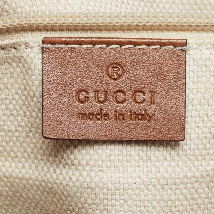 مملوكة مسبقًا Gucci Brown/Beige GG Canvas and Leather Messenger Bag