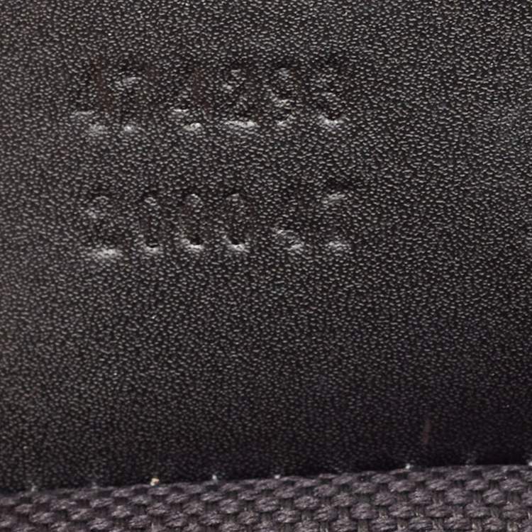 Pre Owned Gucci Black GG Supreme Canvas and Leather Belt Bag
