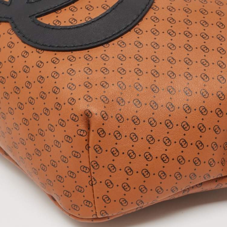 مملوكة مسبقًا Gucci X Dapper Dan Brown Micro GG Leather Logo Belt Bag
