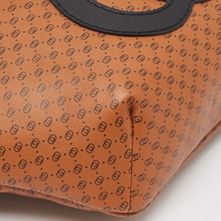 مملوكة مسبقًا Gucci X Dapper Dan Brown Micro GG Leather Logo Belt Bag