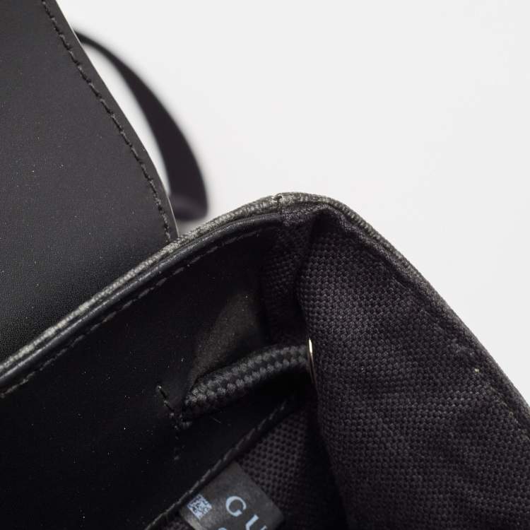 Pre Owned Gucci Black/Grey GG Supreme Canvas Tiger Print Backpack