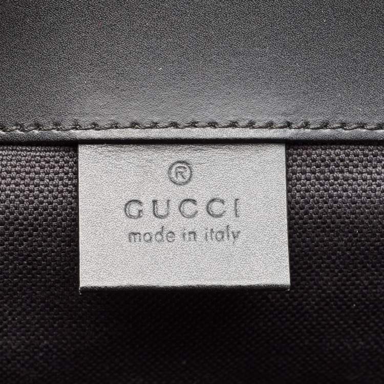 Pre Owned Gucci Black/Grey GG Supreme Canvas Tiger Print Backpack