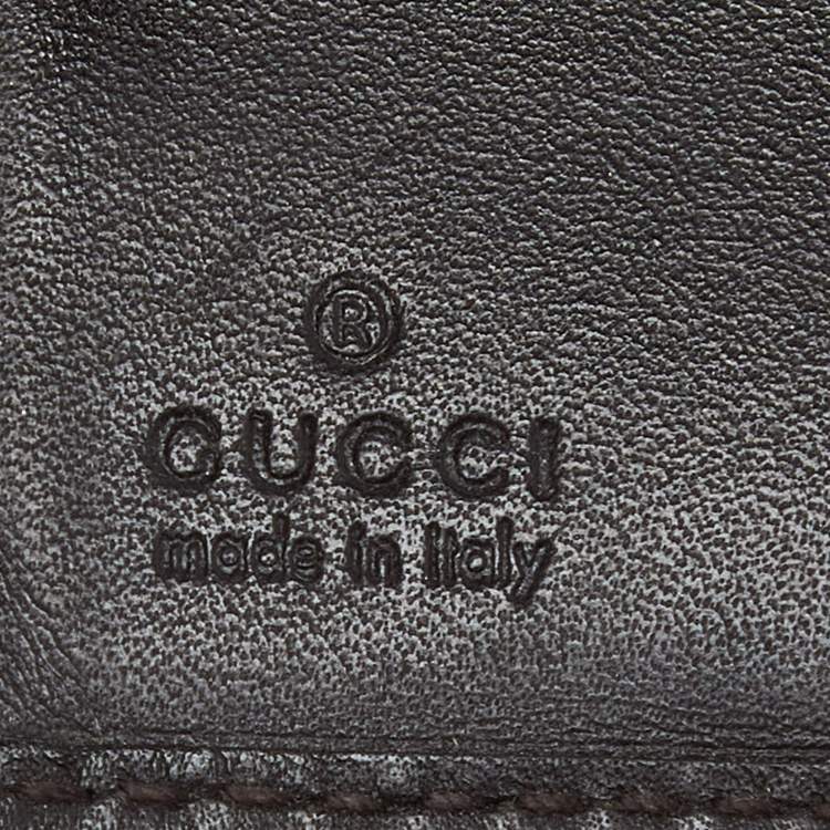 Pre Owned Gucci Beige/Brown GG Canvas and Leather Bifold Wallet