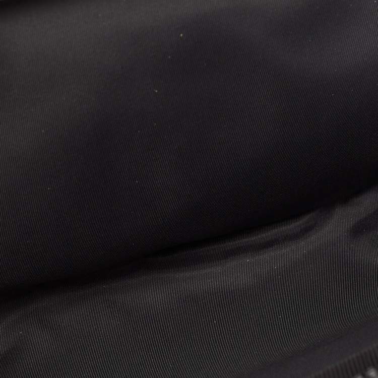 Pre Owned Gucci Black Nylon Tenebre Logo Patch Belt Bag