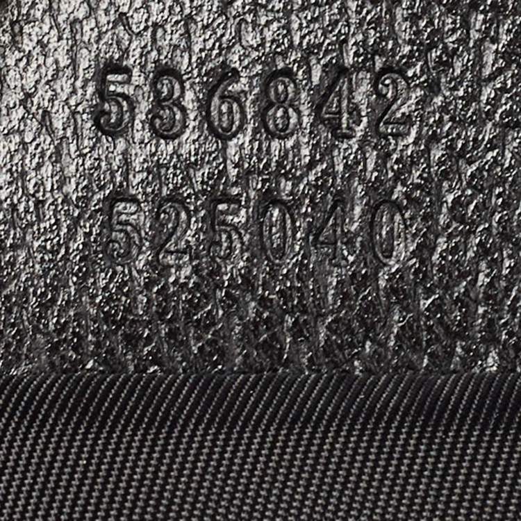 Pre Owned Gucci Black Nylon Tenebre Logo Patch Belt Bag
