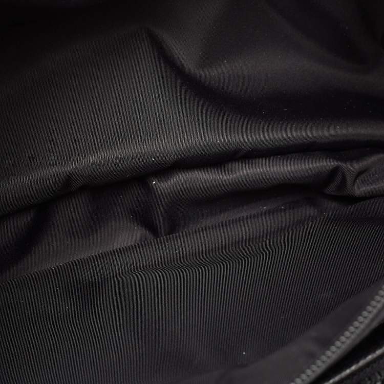 Pre Owned Gucci Black Nylon Tenebre Logo Patch Belt Bag