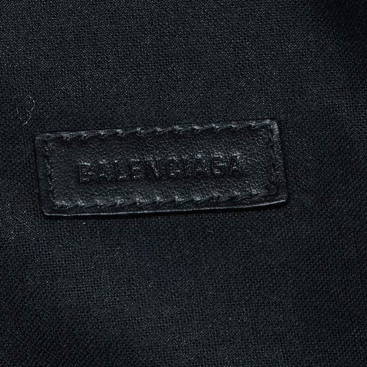 Pre Owned Balenciaga Black Canvas Cities New York Explorer Belt Bag