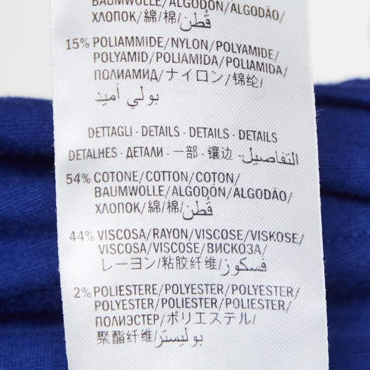 مملوكة مسبقًا Gucci Blue Side Stripe Velour Jogging Pants M