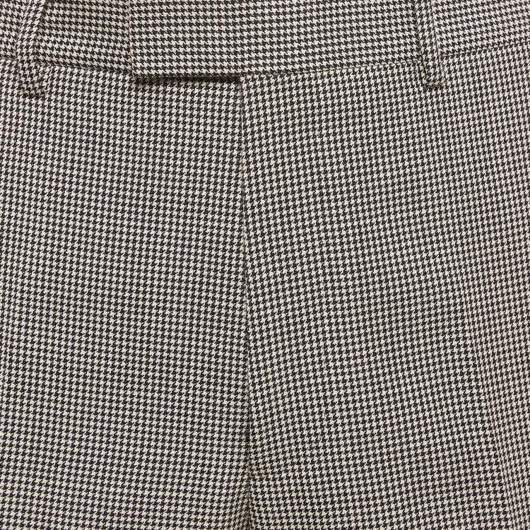 مملوكة مسبقًا Gucci Beige/Black Houndstooth Wool Pants L