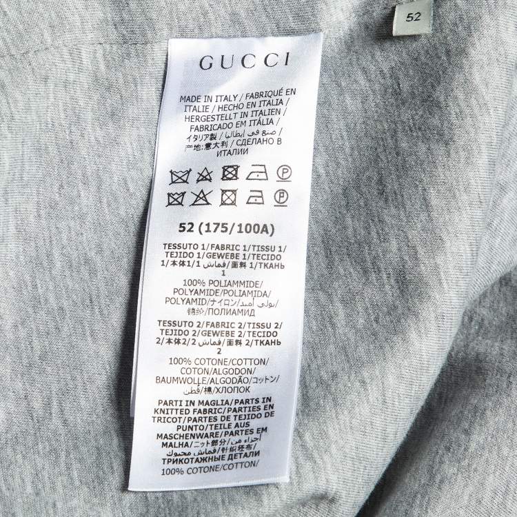 Pre Owned Gucci Navy Blue Nylon Zip-Up Hooded Jacket XL