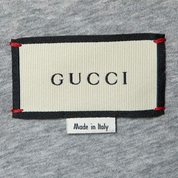 Pre Owned Gucci Navy Blue Nylon Zip-Up Hooded Jacket XL