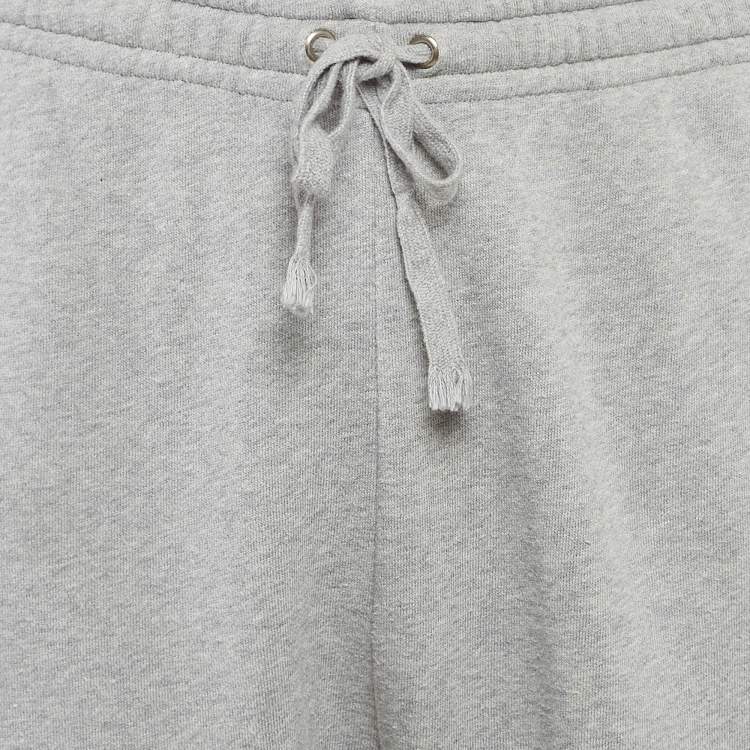 مملوكة مسبقًا Gucci Grey Logo Print Cotton Jogger Pants XXXL