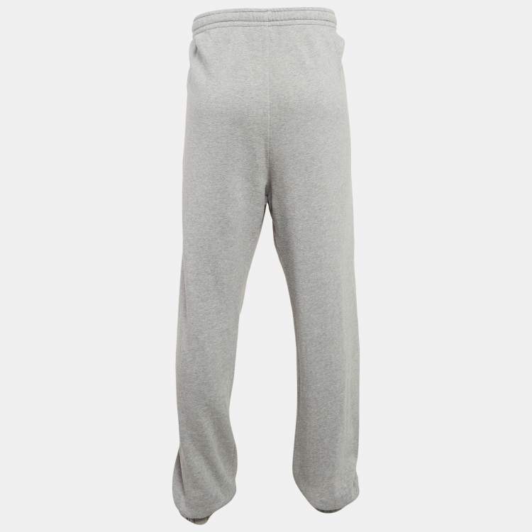 مملوكة مسبقًا Gucci Grey Logo Print Cotton Jogger Pants XXXL