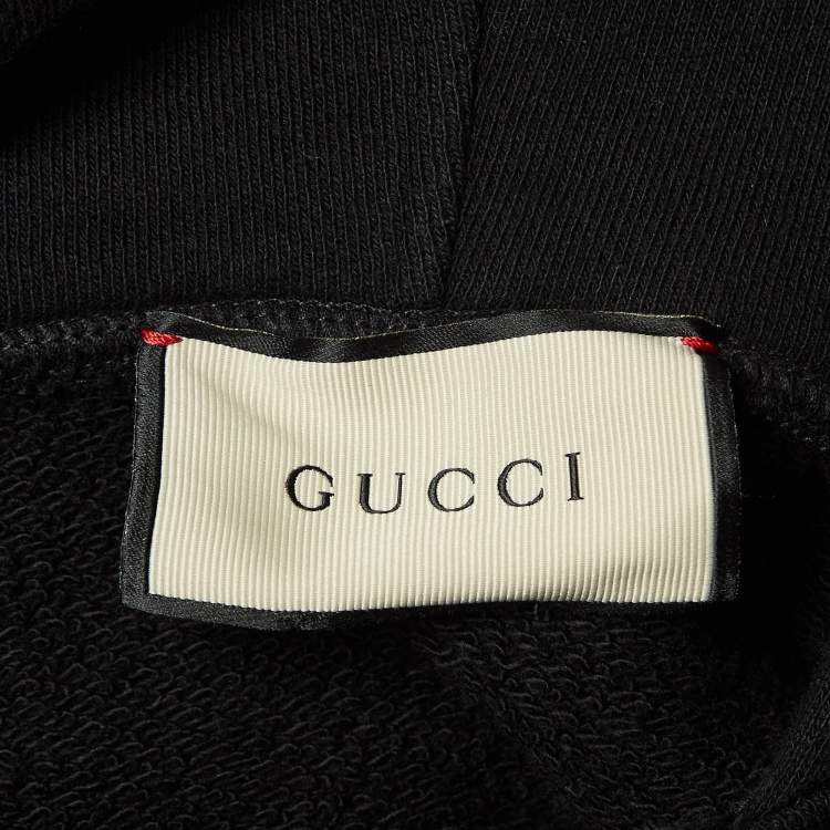 مملوكة مسبقًا Gucci Black Pittsburgh Pirates Patch Cotton Oversized Hoodie XXL