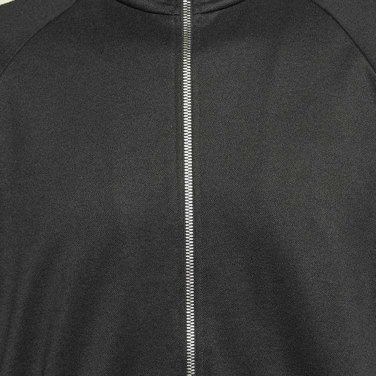 Pre Owned Gucci Black Web Detail Jersey Track Suit M/L