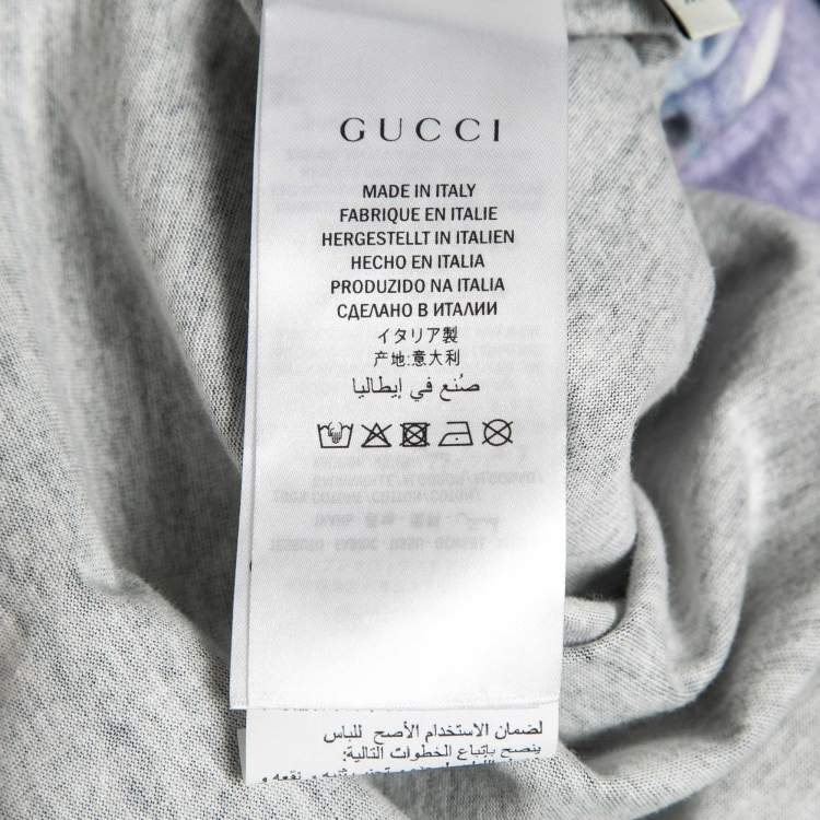 مملوكة مسبقًا Gucci Black Ignasi Monreal Print Cotton Crew Neck T-Shirt M