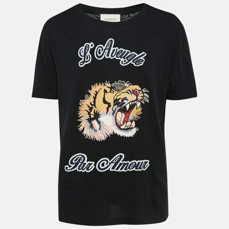 Gucci black 2024 tiger shirt