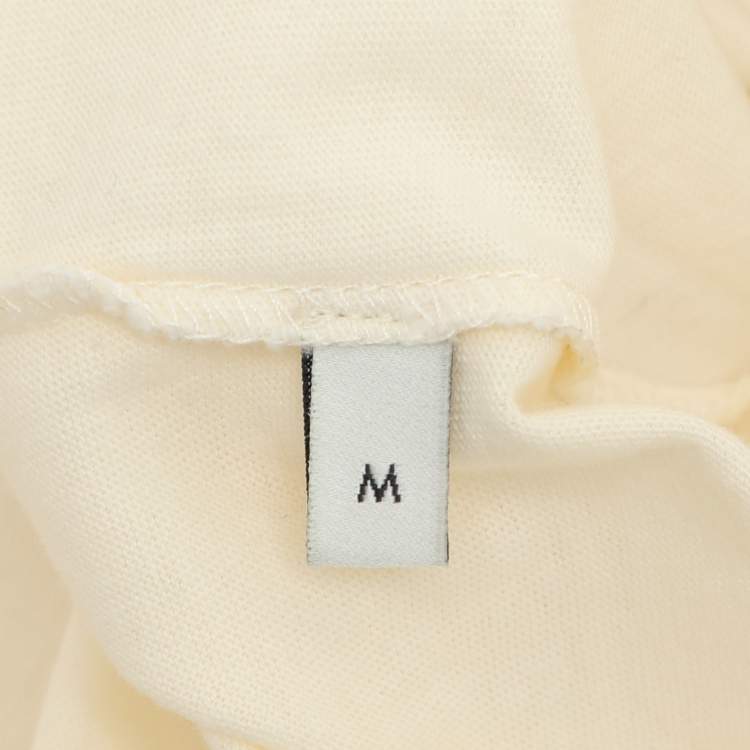 Pre Owned Gucci Cream Cotton Cities Graphic T-Shirt M