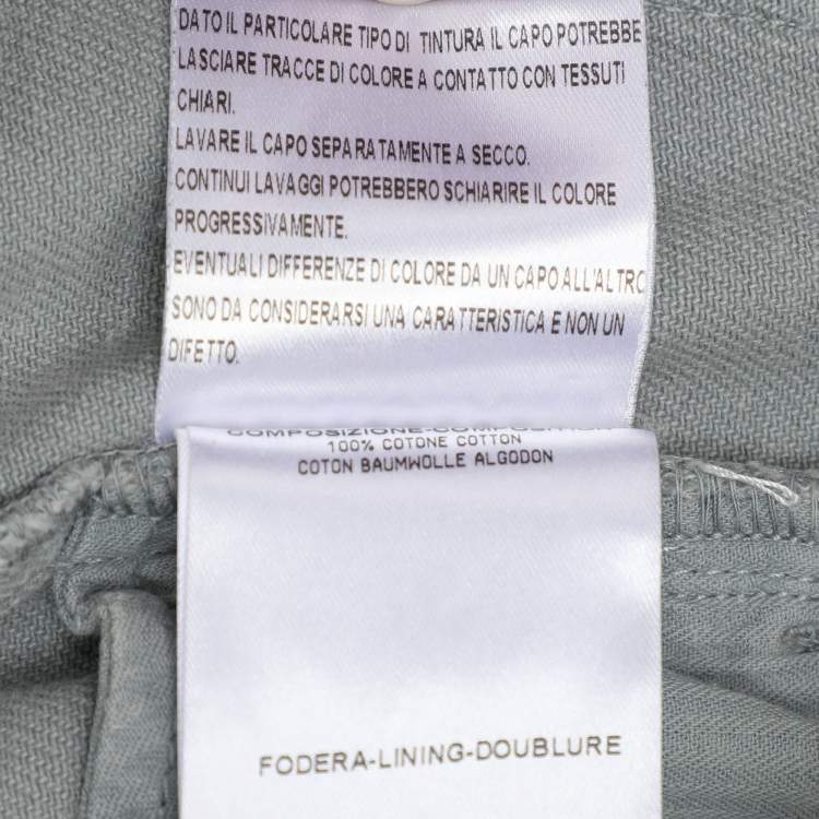 Pre Owned Gucci Grey Denim Regular Fit Jeans M