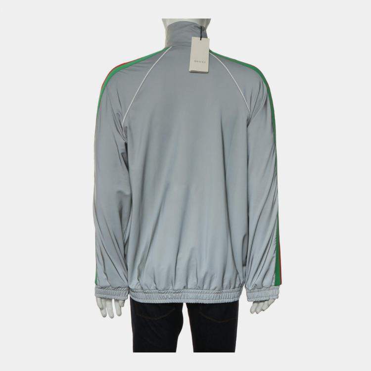 Pre Owned Gucci Grey Zip-Up Jacket L