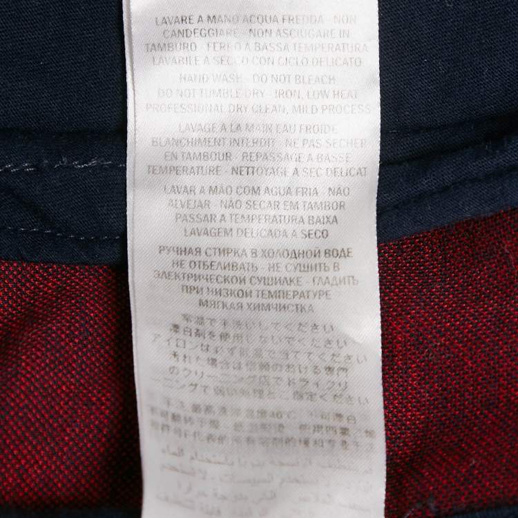 مملوكة مسبقًا Gucci Navy Blue GG Jacquard Cotton Knit Zip-Up Jacket S
