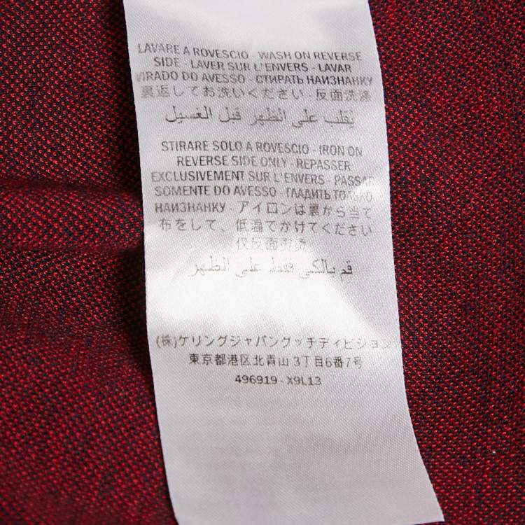 مملوكة مسبقًا Gucci Navy Blue GG Jacquard Cotton Knit Zip-Up Jacket S