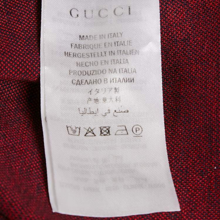 مملوكة مسبقًا Gucci Navy Blue GG Jacquard Cotton Knit Zip-Up Jacket S