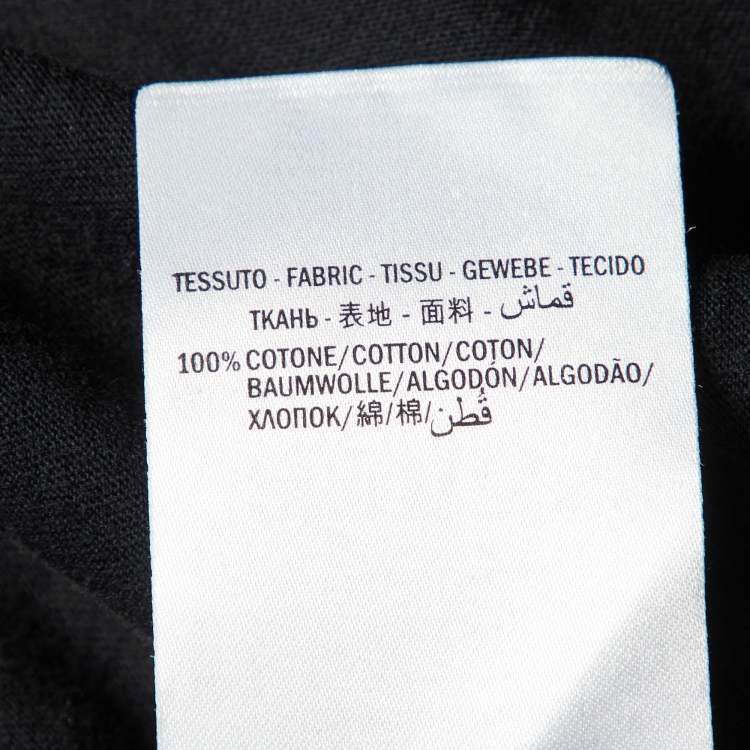 Pre Owned Gucci Black Gucci Cities Print Cotton Crew Neck T-Shirt XL