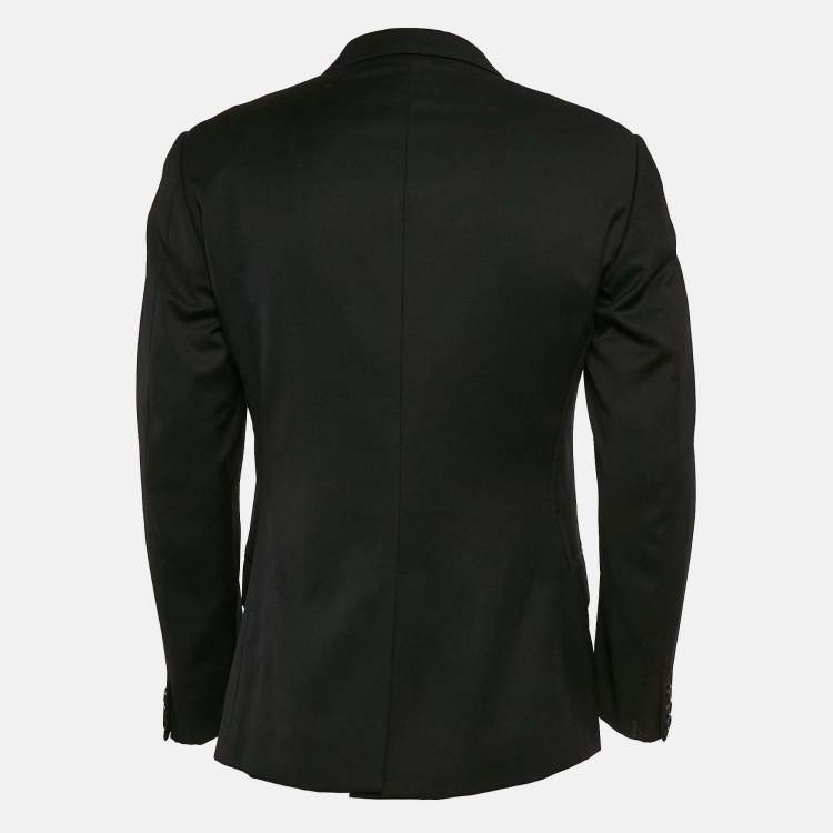 Pre Owned Gucci Black Wool Single Breasted Blazer S