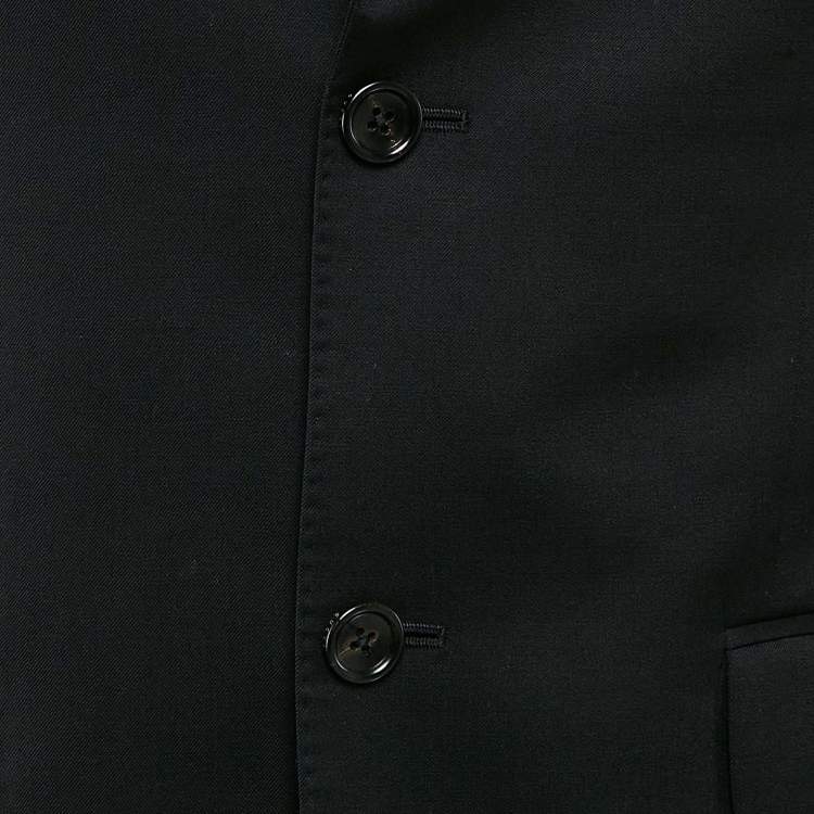 Pre Owned Gucci Black Wool Single Breasted Blazer S
