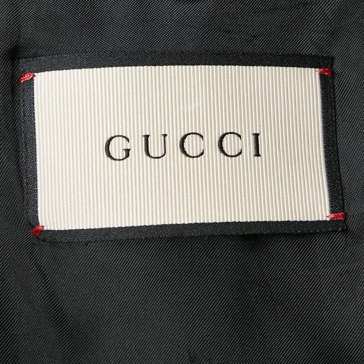 Pre Owned Gucci Black Wool Single Breasted Blazer S