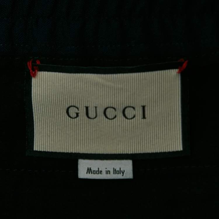 Pre Owned Gucci Navy Blue Wool Slack Pants XL