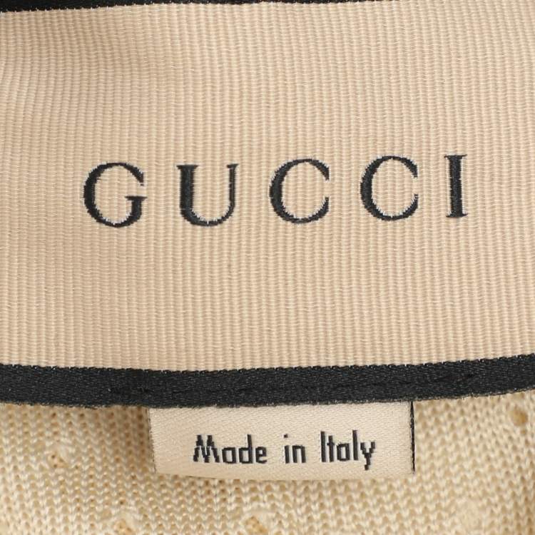 مملوكة مسبقًا Gucci Colorblock Jersey Pattern Web Accent Varsity Jacket L
