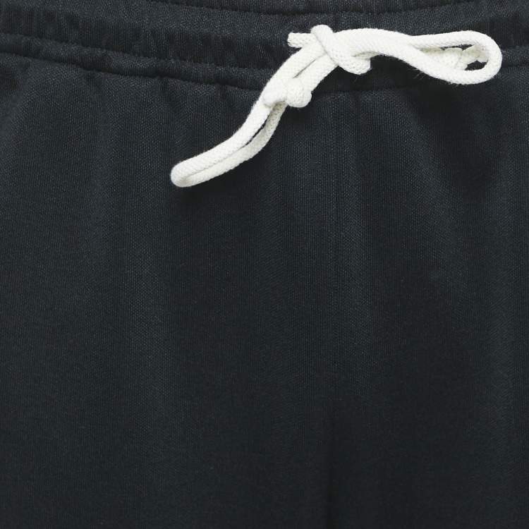 Pre Owned Gucci Black GG Side Stripe Cotton Knit Sweatpants L