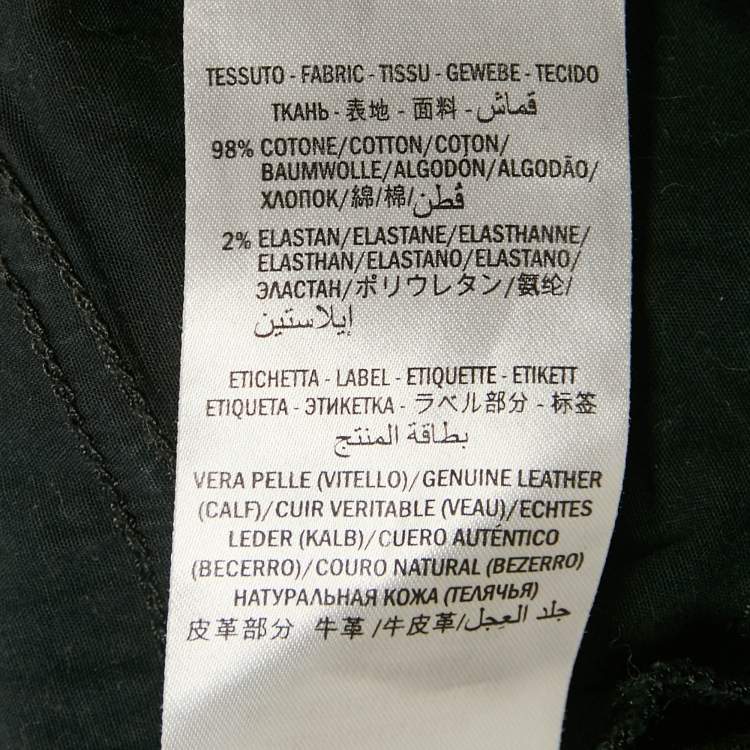 Pre Owned Gucci Black Washed Denim High Rise Jeans S Waist 30"